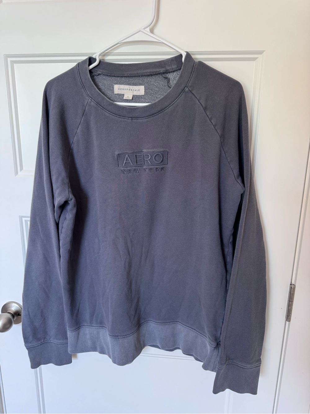Aeropostale Men's Crewneck Sweatshirt - Slate Gray